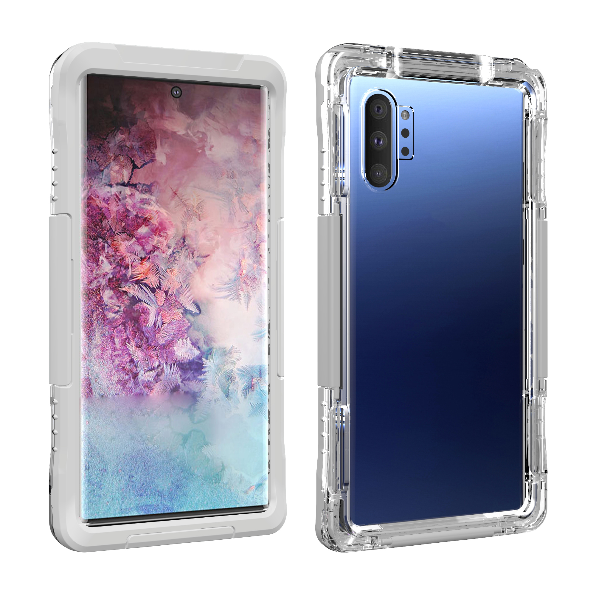 

Waterproof PC + TPU Mobile Phone Cover for Samsung Galaxy Note 10 Plus/Note 10 Plus 5G - White, Galaxy Note 10 Plus