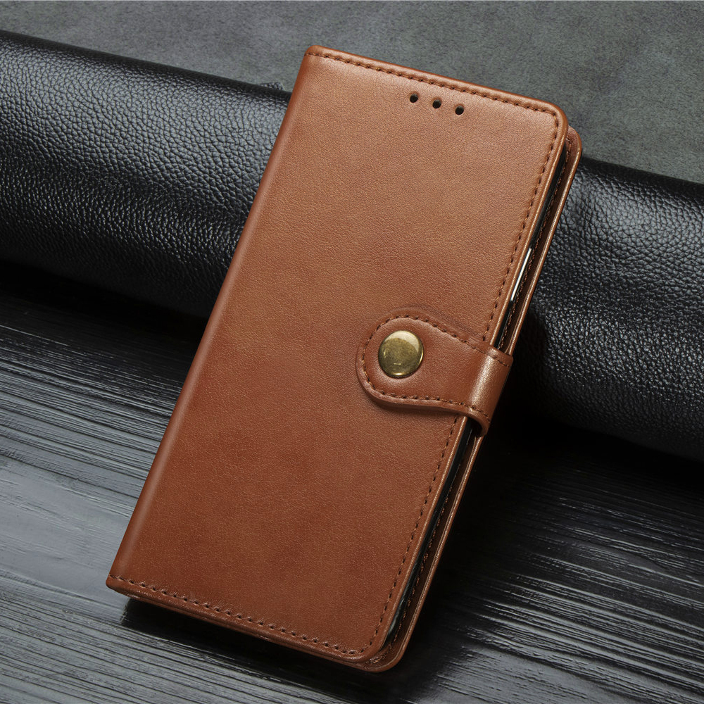

Wallet Leather Stand Case for Samsung Galaxy A40 - Brown, Galaxy A40