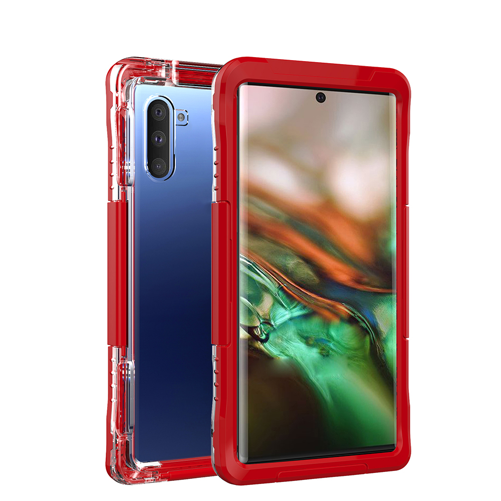 

Водонепроницаемый ПК + Крышка Мобильного Телефона TPU Для Samsung Galaxy Note 10 / Note 10 5G - Красный, Galaxy Note 10