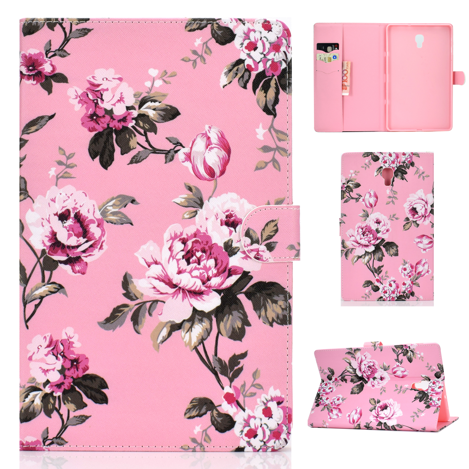 

Pattern Leather Tablet Case for Samsung Galaxy Tab A 10.5 (2018) T590 T595 - Flower, Galaxy Tab A 10.5 (2018) T590 T595