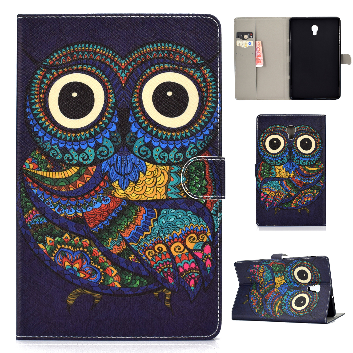 

Pattern Leather Tablet Case for Samsung Galaxy Tab A 10.5 (2018) T590 T595 - Owl, Galaxy Tab A 10.5 (2018) T590 T595