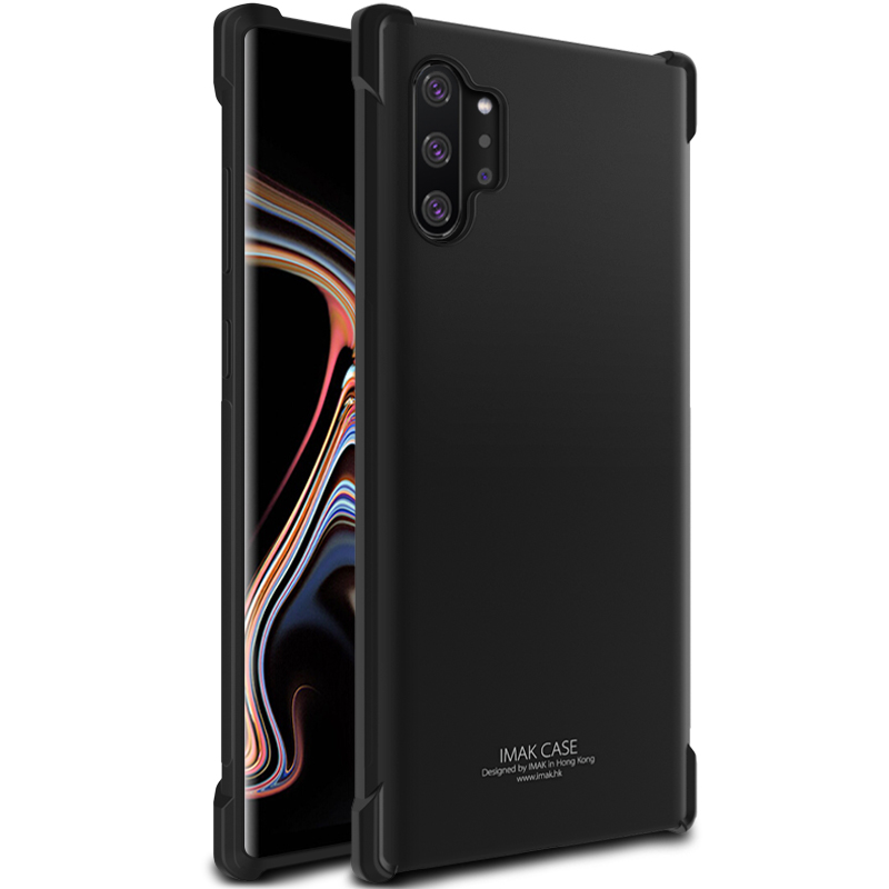 

IMAK Устойчивый К Устойчивому Мягкому Телефону TPU Для Samsung Galaxy Note 10 Plus / 10 Plus 5G - Металлический Черный, Galaxy Note 10 Plus