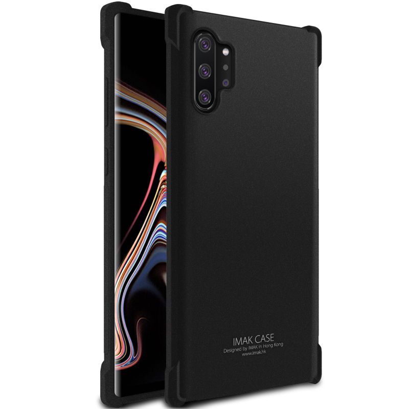 

IMAK Shock-resistant Soft TPU Phone Cover for Samsung Galaxy Note 10 Plus/10 Plus 5G - Matte Black, Galaxy Note 10 Plus