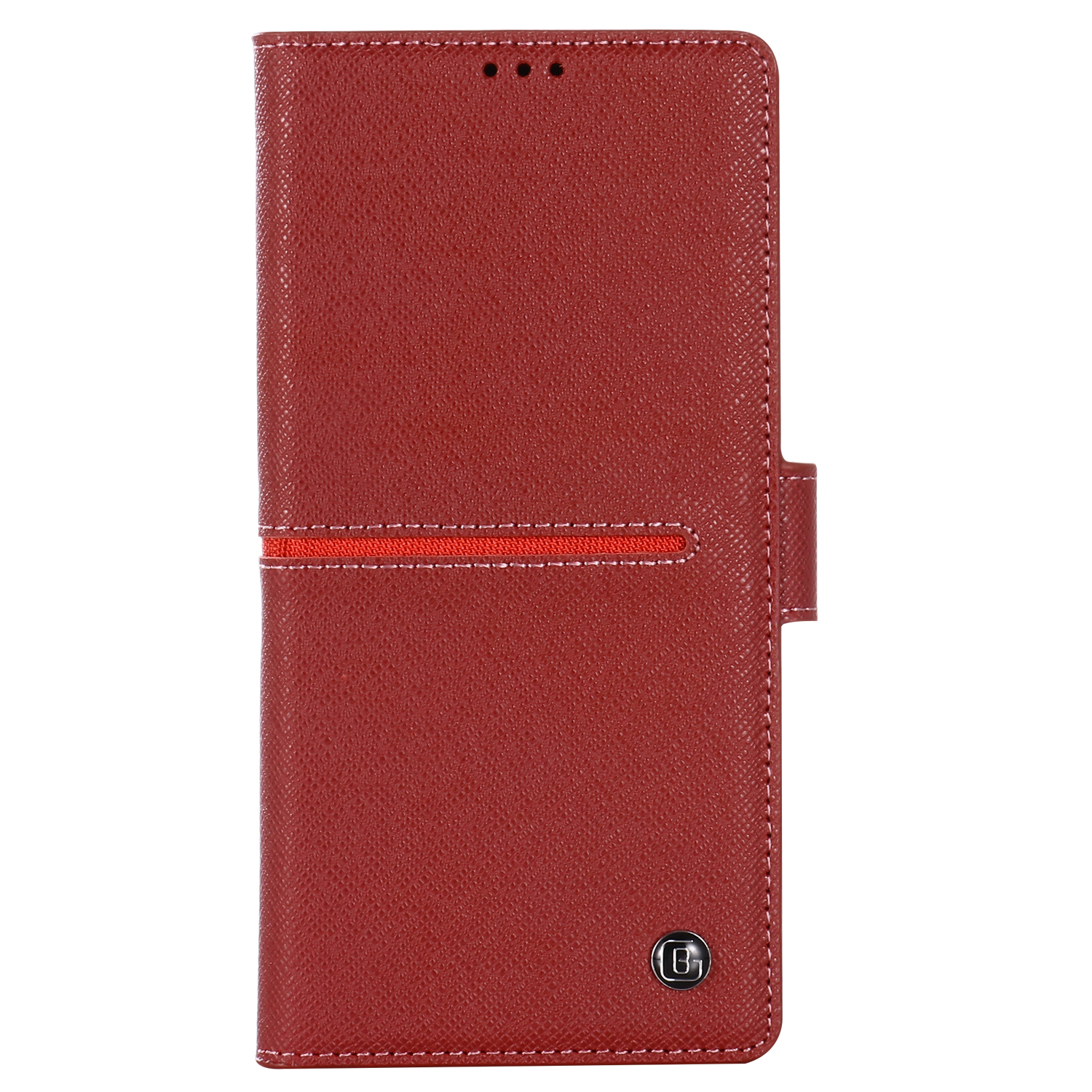 

GEBEI Flip Genuine Leather Wallet Phone Case for Samsung Galaxy Note 10 5G/Note 10 - Red, Galaxy Note 10 5G