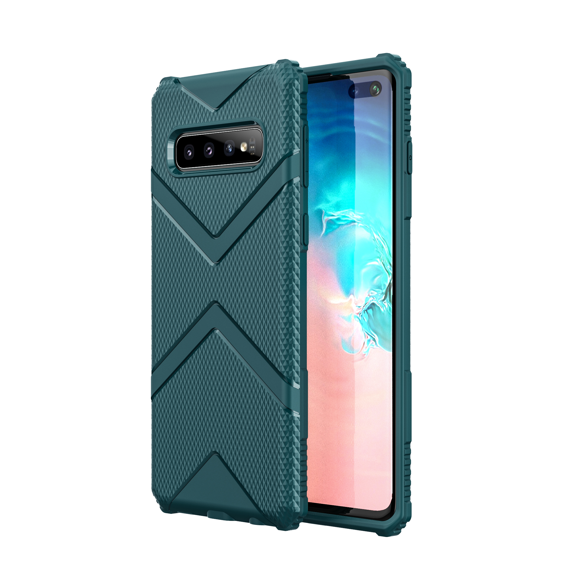 

Shield Series TPU Back Case for Samsung Galaxy S10 Plus - Green, Galaxy S10 Plus