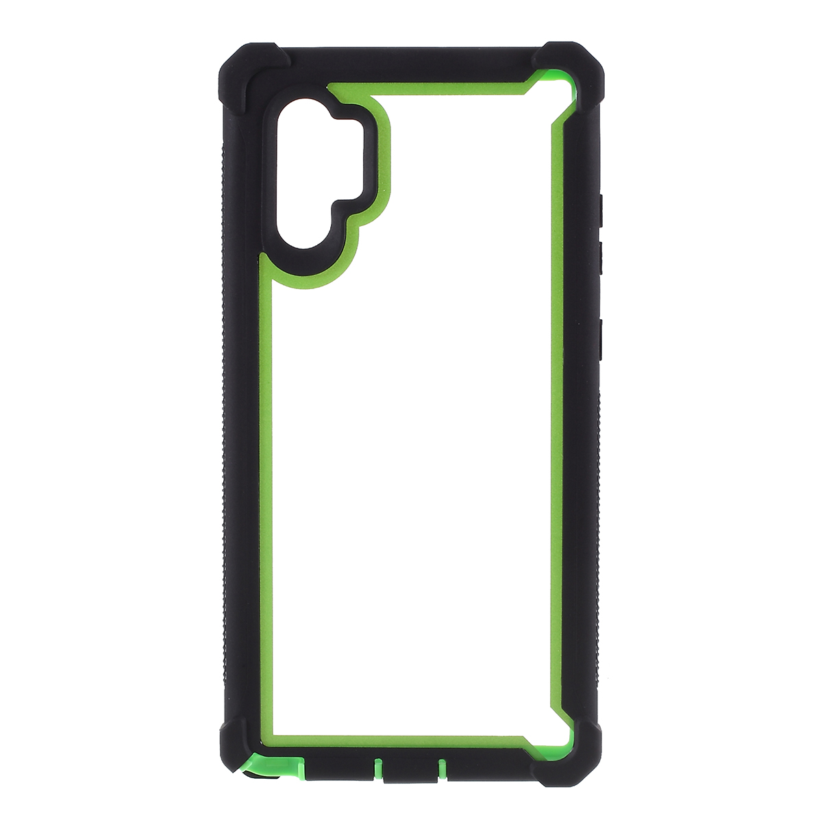 

Anti-drop PC+TPU Cell Phone Shell for Samsung Galaxy Note 10 Plus / Note 10 Plus 5G - Black/Green, Galaxy Note 10 Plus 5G