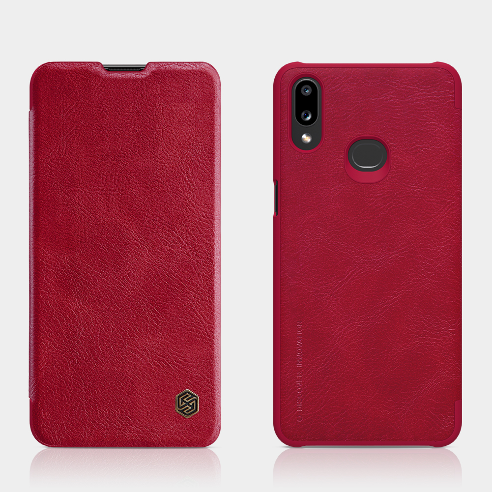 

NILLKIN QIN Серия Кожаный Держатель Для Карт Для Samsung Galaxy A10S - Красный, Galaxy A10s