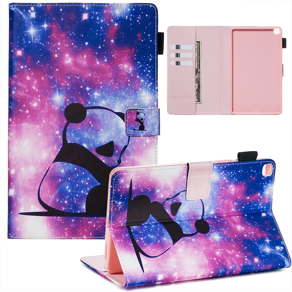 

Printing PU Leather Wallet Shell for Samsung Galaxy Tab A 8.0 LTE (2019) SM-T290/SM-T295 - Panda, Galaxy Tab A 8.0 Wi-Fi (2019) T290