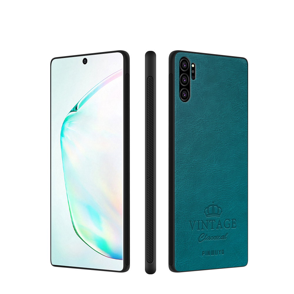 

Pinwuyo Pinrui Серия PU Кожи PC + TPU CELL CASE Для Samsung Galaxy Note 10 Plus / Note 10 Plus 5G - Зеленый, Galaxy Note 10 Plus 5G