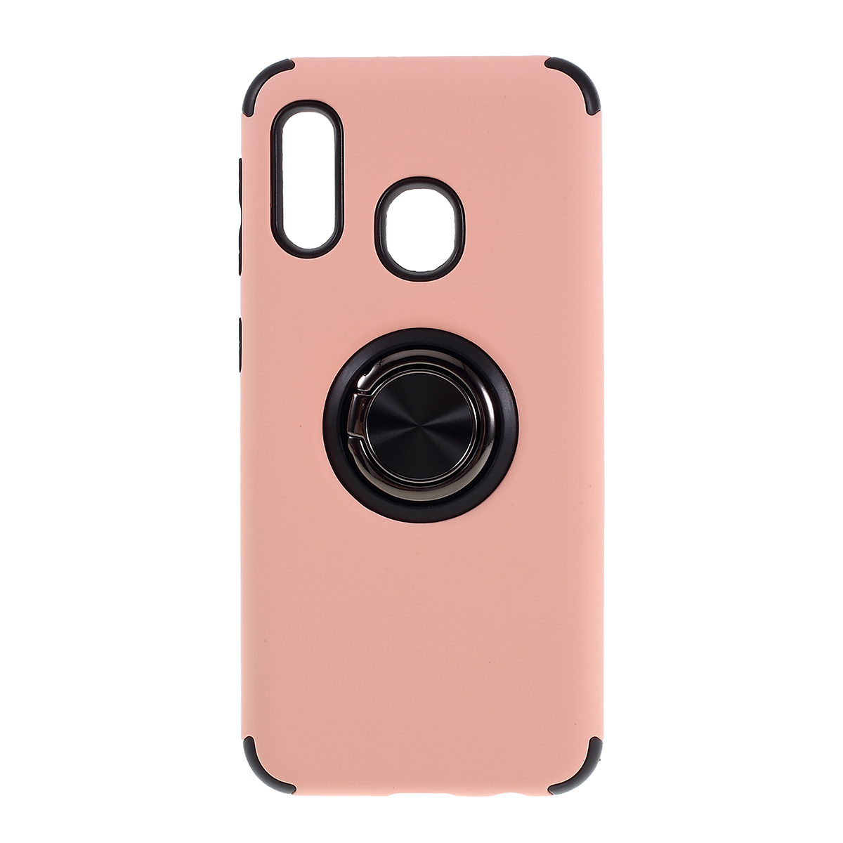 

Finger Ring Kickstand Detachable PC + TPU Case [Built-in Magnetic Metal Sheet] for Samsung Galaxy A30 - Rose Gold, Galaxy A30