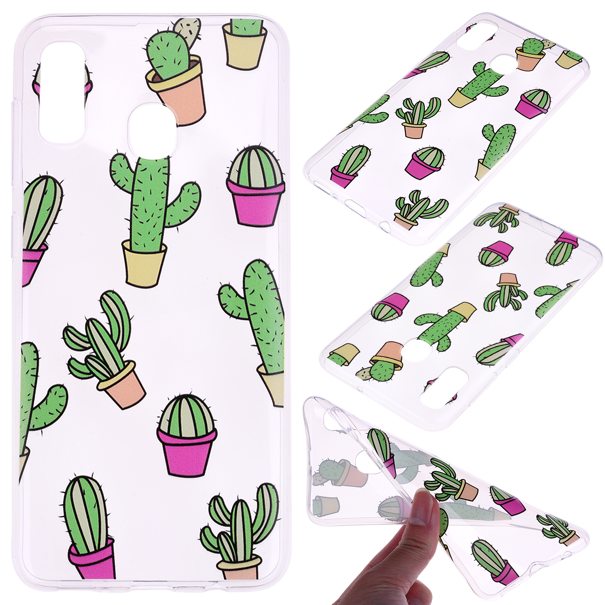 

Pattern Printing TPU Case for Samsung Galaxy A10s - Cactus, Galaxy A10s
