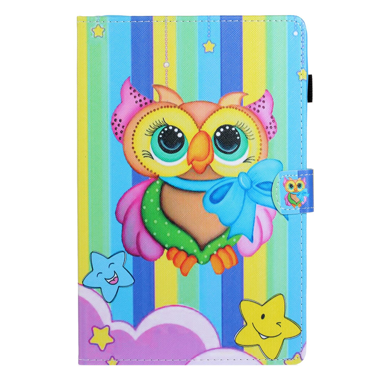 

Слоты Для Печати Шаблона Флип Кожаная Крышка Для Samsung Galaxy Tab S6 SM-T860 / SM-T860 - Красочные Совы, Galaxy Tab S6