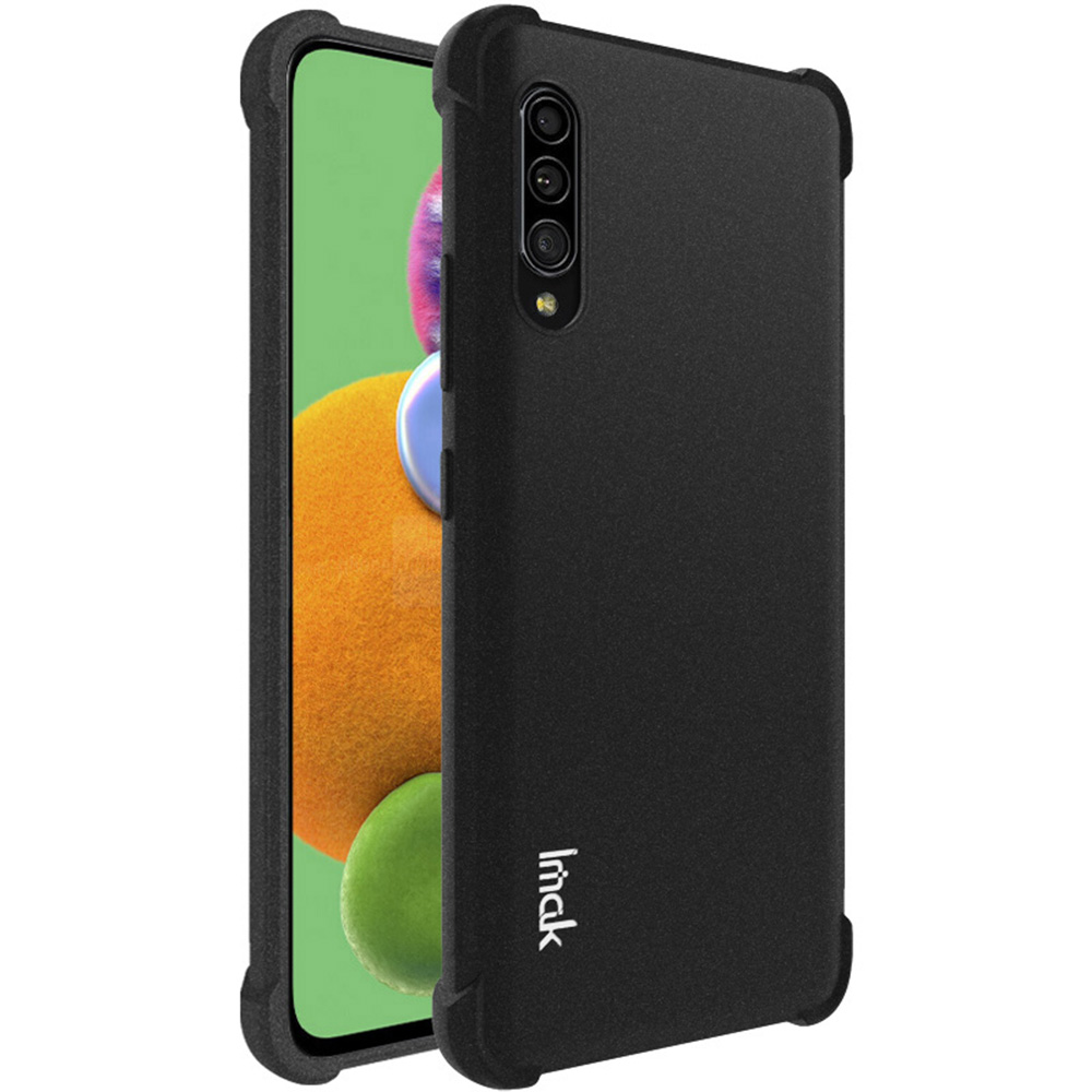 

IMAK Silky Anti-drop TPU Case + Screen Film for Samsung Galaxy A90 5G - Matte Black, Galaxy A90 5G
