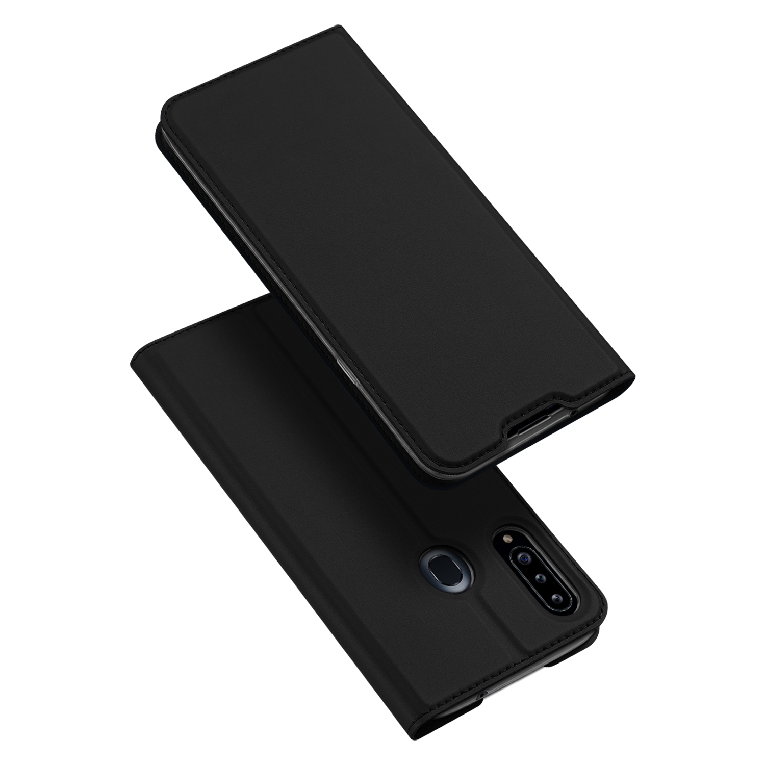 

DUX DUCIS Skin Pro Series Leather Stand Case with Card Slot for Samsung Galaxy A20s - Black, Galaxy A20s