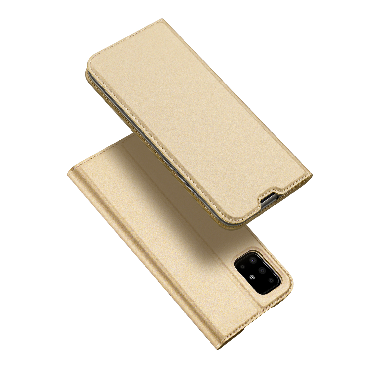 

DUX DUCIS Skin Pro Series Flip Leather Case with Card Slot for Samsung Galaxy A51 - Gold, Galaxy A51 4G