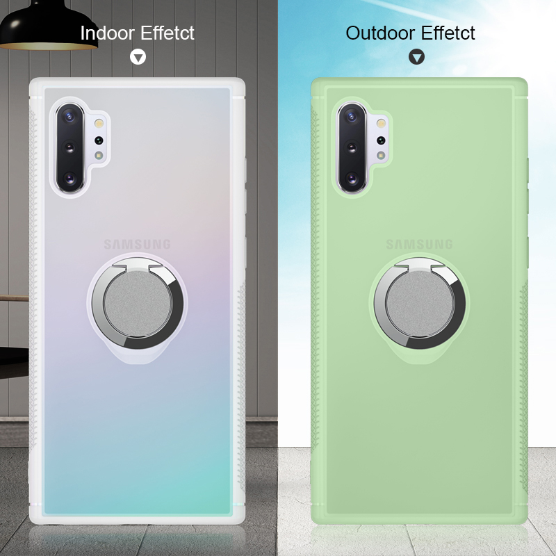 

Color Changing TPU+PC Case with Kickstand for Samsung Galaxy Note 10 Plus/Note 10 Plus 5G - Green, Galaxy Note 10 Plus 5G