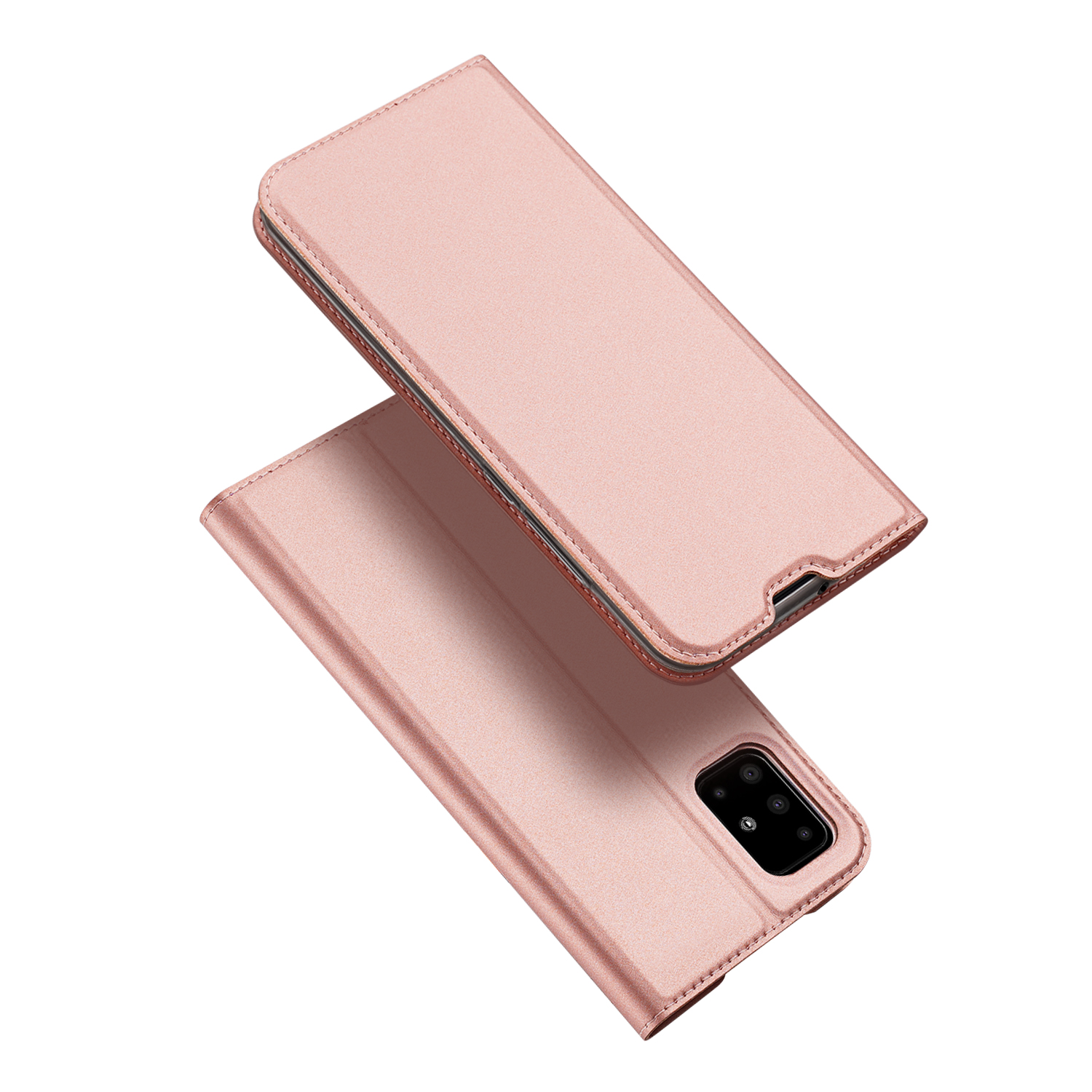 

DUX DUCIS Skin Pro Series Leather Case with Card Slot and Stand for Samsung Galaxy A71 - Rose Gold, Galaxy A71 4G