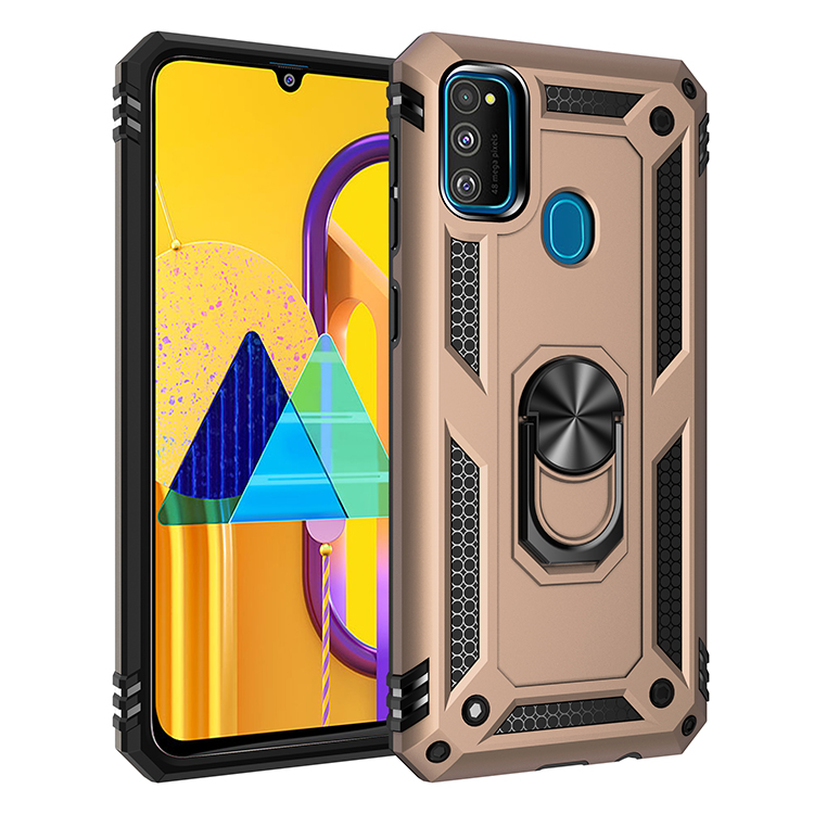 

ПК + TPU Kickstand Cover Cover Для Samsung Galaxy M30S / M2 - Золото, Galaxy M30s