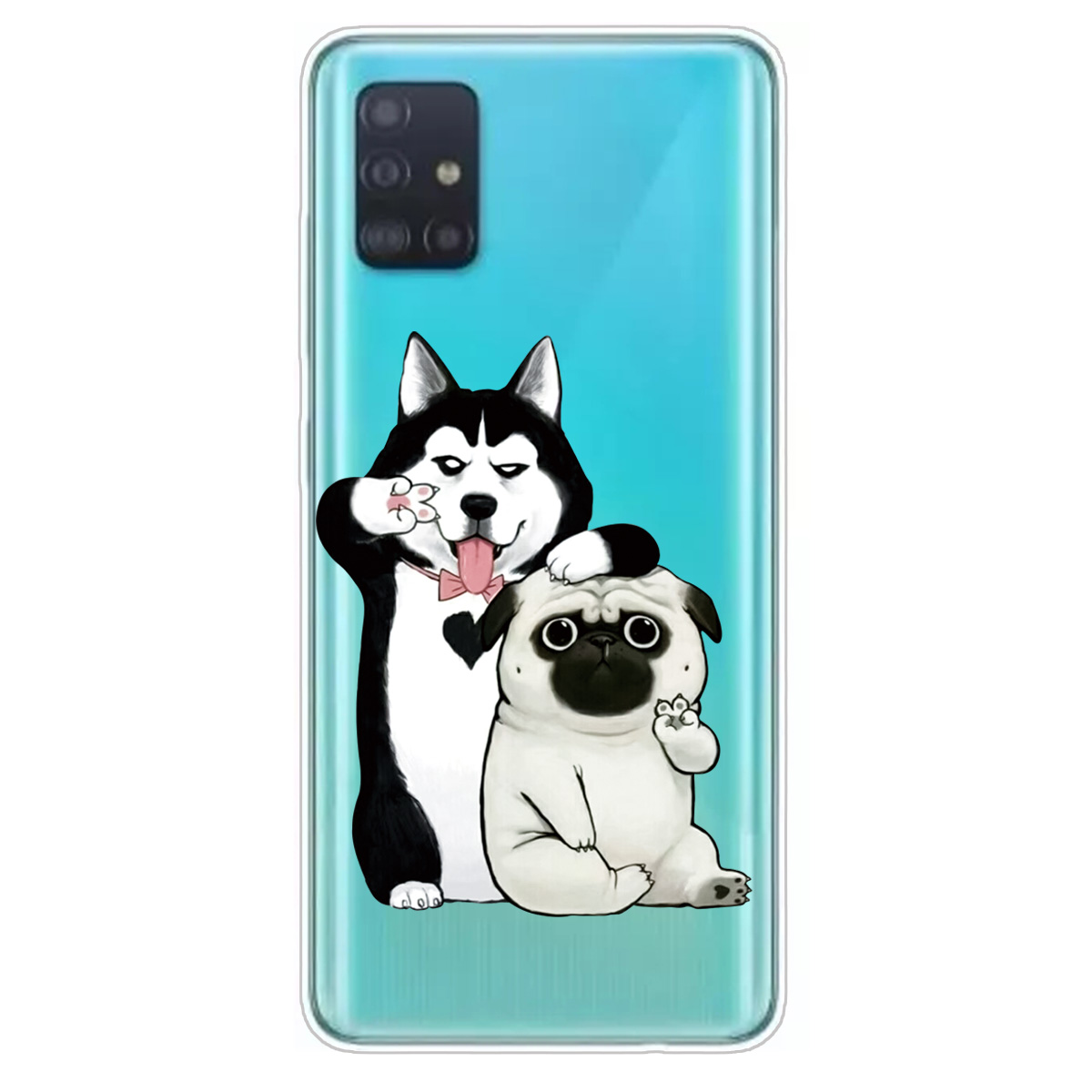 

Шаблон Печати TPU Cource Cate Для Samsung Galaxy A51 - Собаки, Galaxy A51 4G
