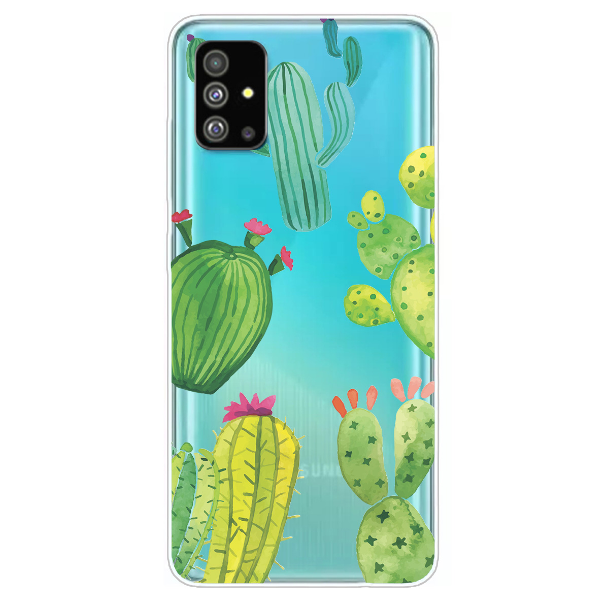 

Шаблон Печати IMD Clear TPU Чехол Для Телефона Для Samsung Galaxy S20 Plus - Кактус, Galaxy S20 Plus
