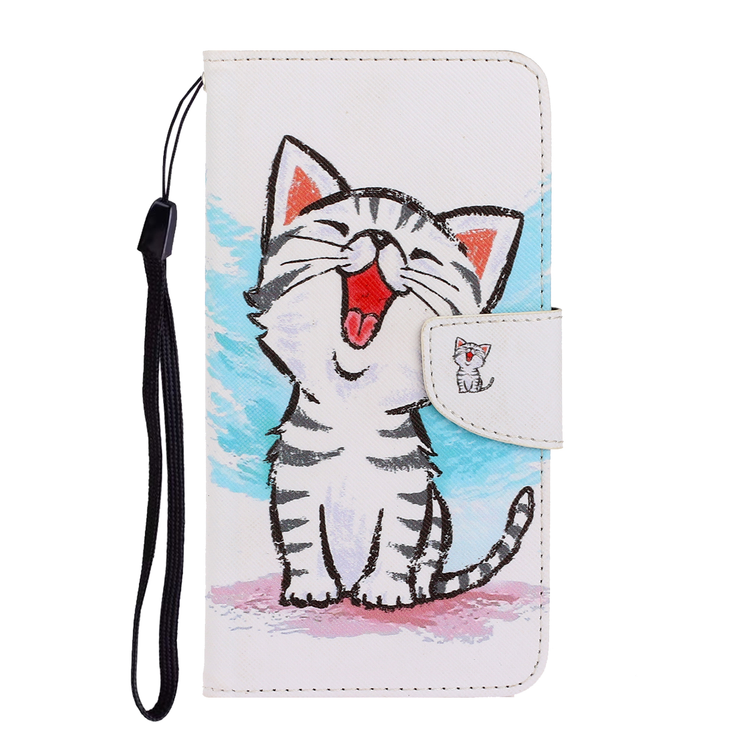 

Pattern Printing PU Leather Wallet Phone Casing for Samsung Galaxy S20 Plus - Cute Cat, Galaxy S20 Plus