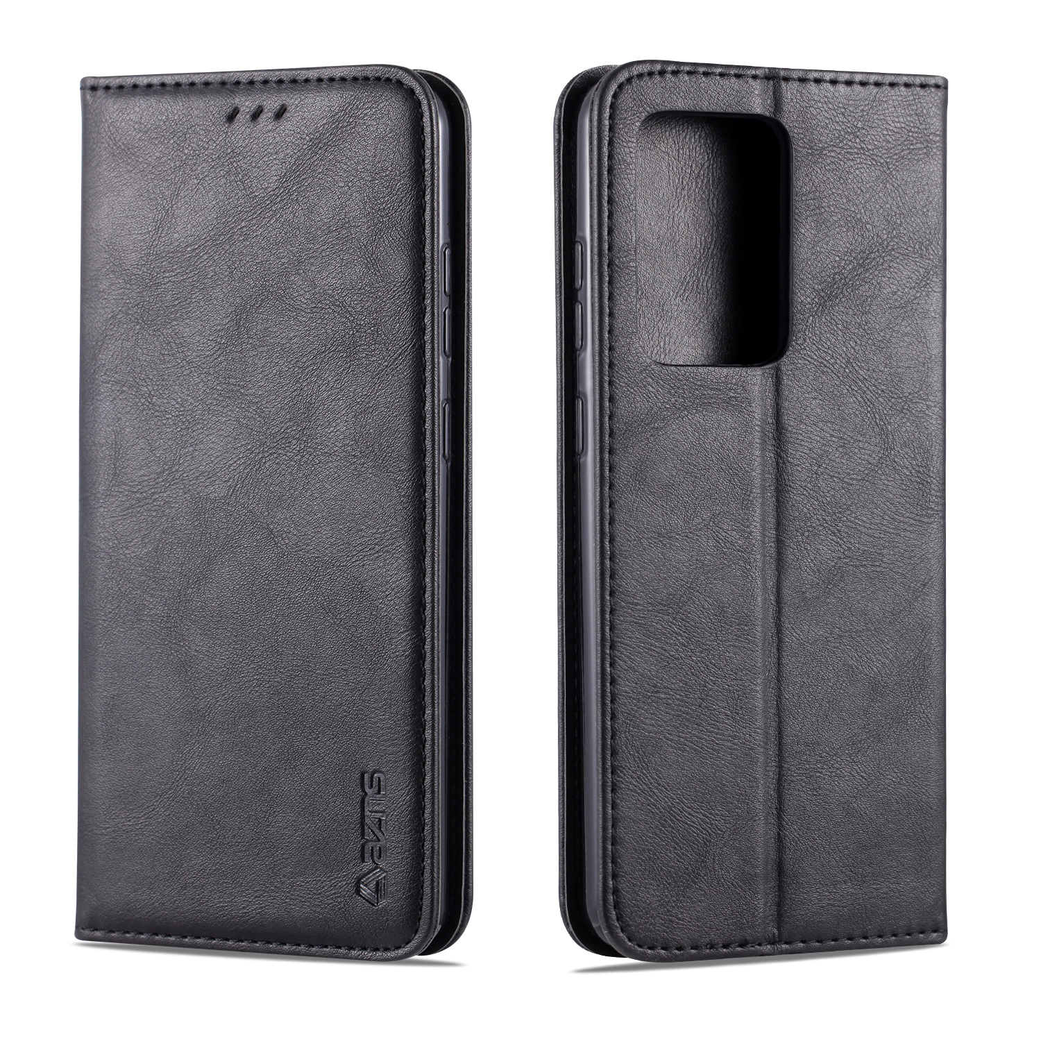 

AZNS Retro Style PU Leather Mobile Case for Samsung Galaxy S20 Plus - Black, Galaxy S20 Plus