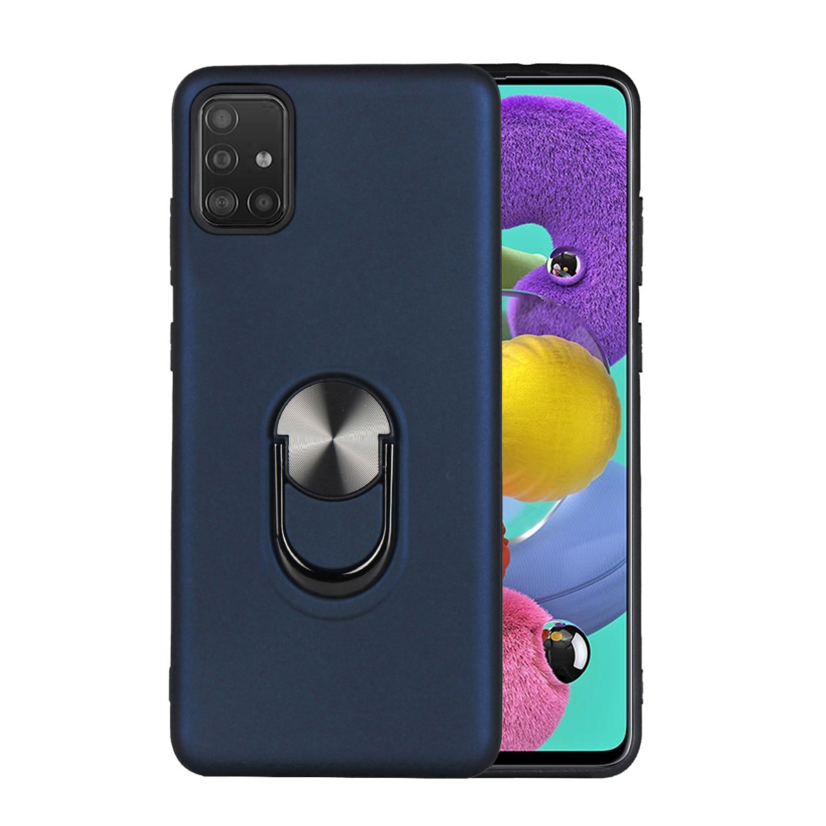 

Съемный PC + Combo Combo Combo С Фиксацией Для Samsung Galaxy A51 - Темно-синий, Galaxy A51 4G