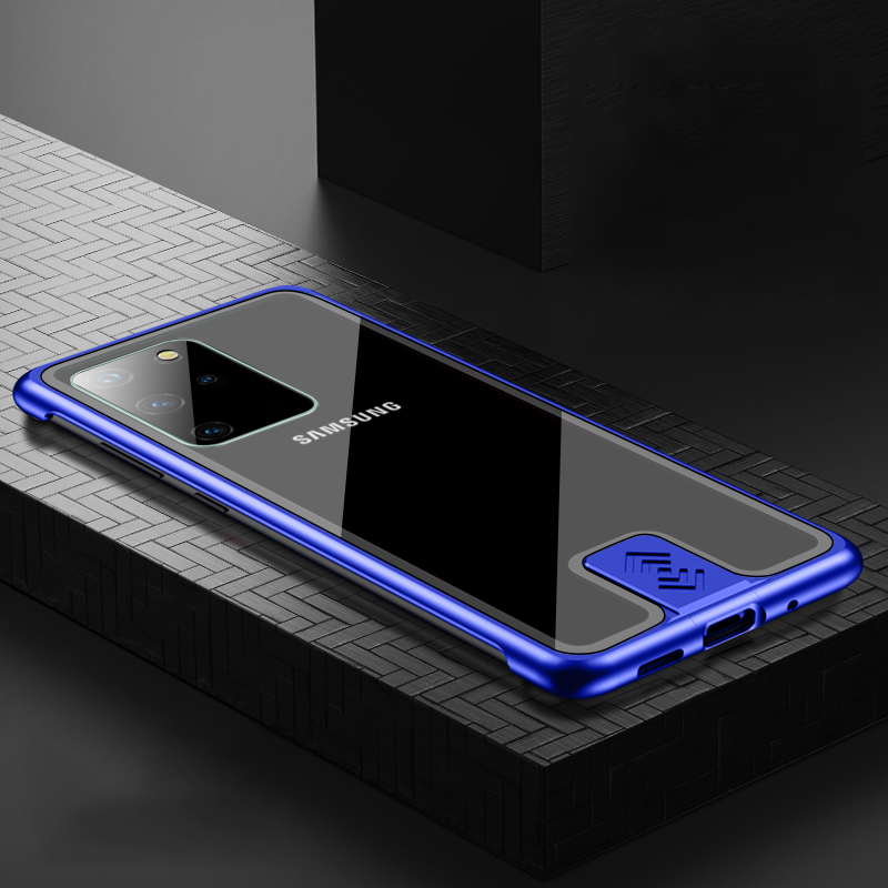 

Leshield Series Metal Frame + Hard Glass Back Phone Case for Samsung Galaxy S20 Plus / S20 Plus 5G - Blue, Galaxy S20 Plus 5G