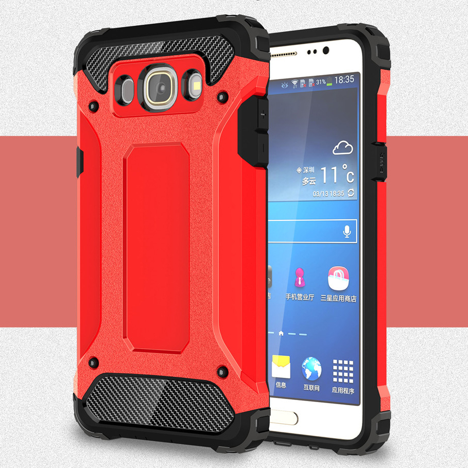 

Armor PC + TPU Hybrid Phone Case for Samsung Galaxy J5 (2016) - Red, Galaxy J5 (2016)