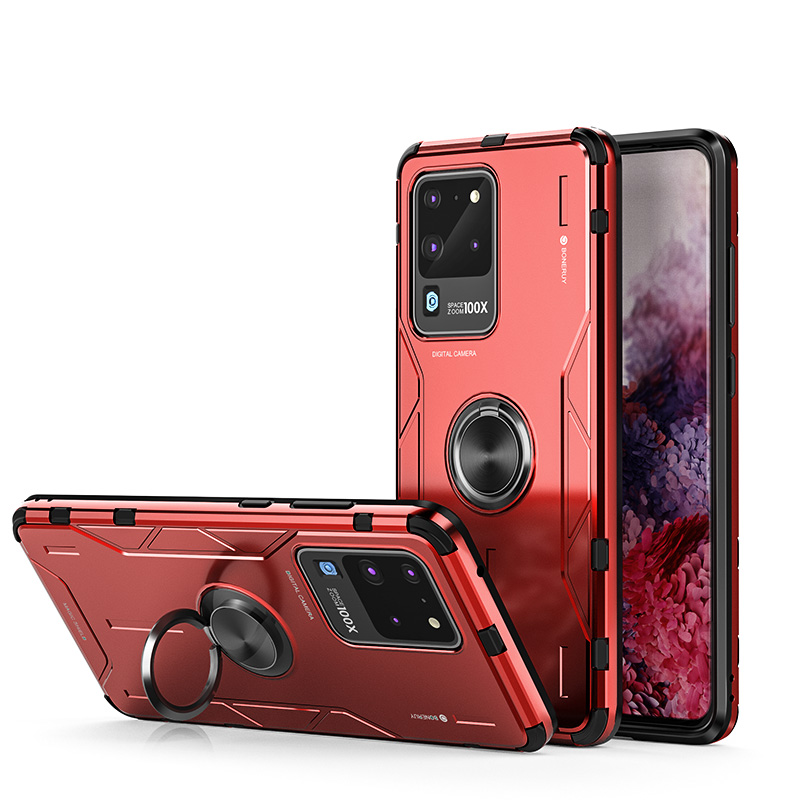 

Спальный Корпус Chickstand Metal Combo Combo Для Samsung Galaxy S20 Ultra - Красный, Galaxy S20 Ultra