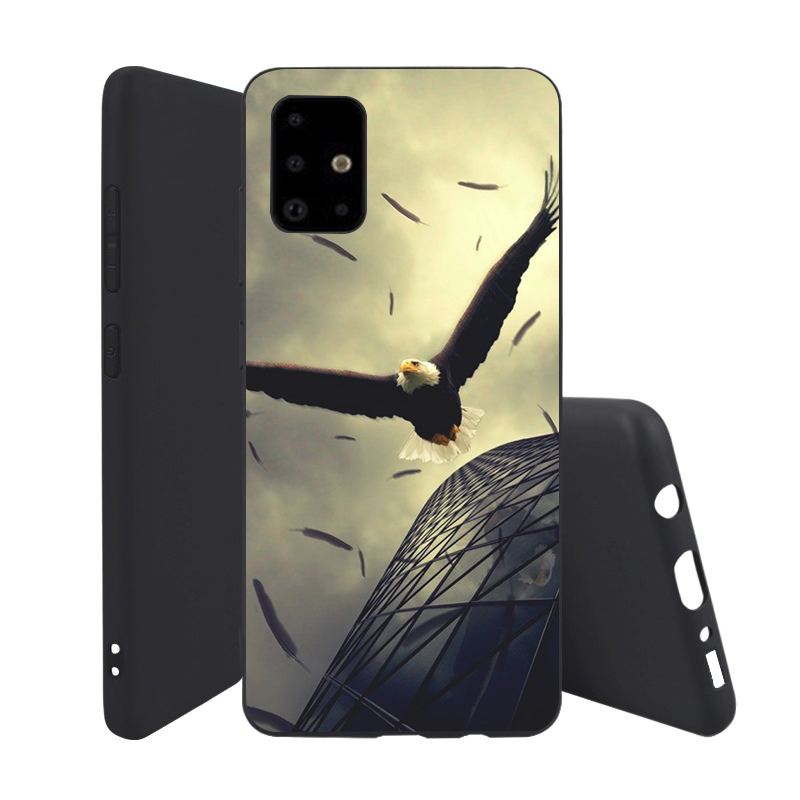 

Pattern Printing Matte Soft TPU Protective Case for Samsung Galaxy A71 A715 - Eagle, Galaxy A71 4G