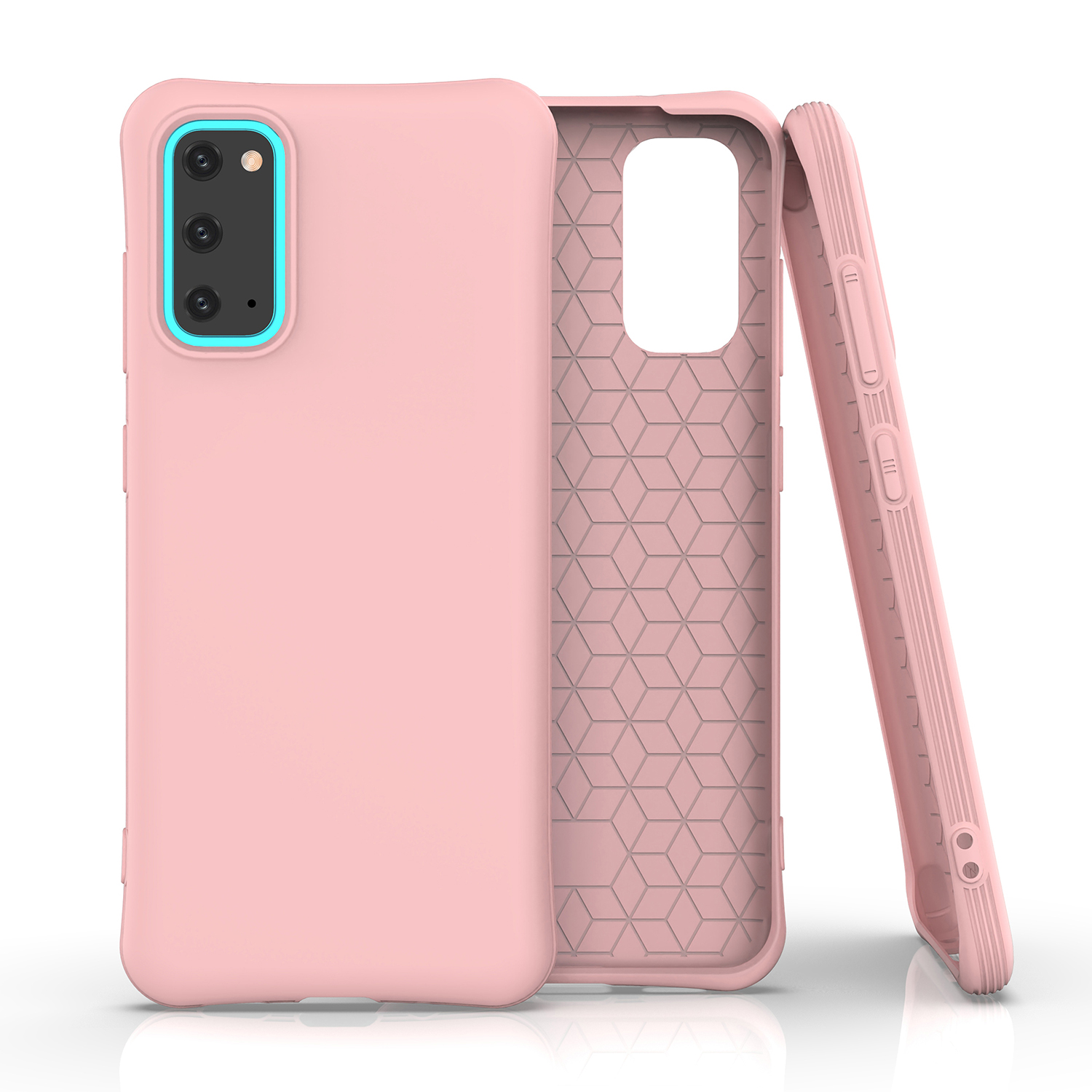 

Matte TPU Mobile Phone Shell Covering for Samsung Galaxy S20 - Pink, Galaxy S20