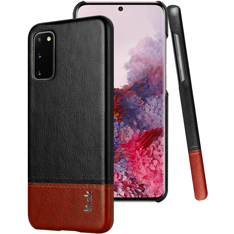 

IMAK Ruiyi Series Leather Skin Hard PC Case for Samsung Galaxy S20 5G - Black, Other Samsung Models