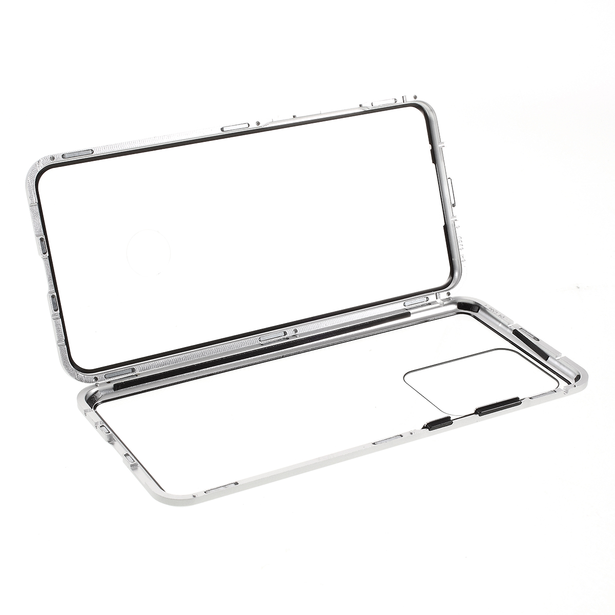 

Metal Frame + Tempered Glass Protective Cover for Samsung Galaxy S20 Ultra - Silver, Galaxy S20 Ultra