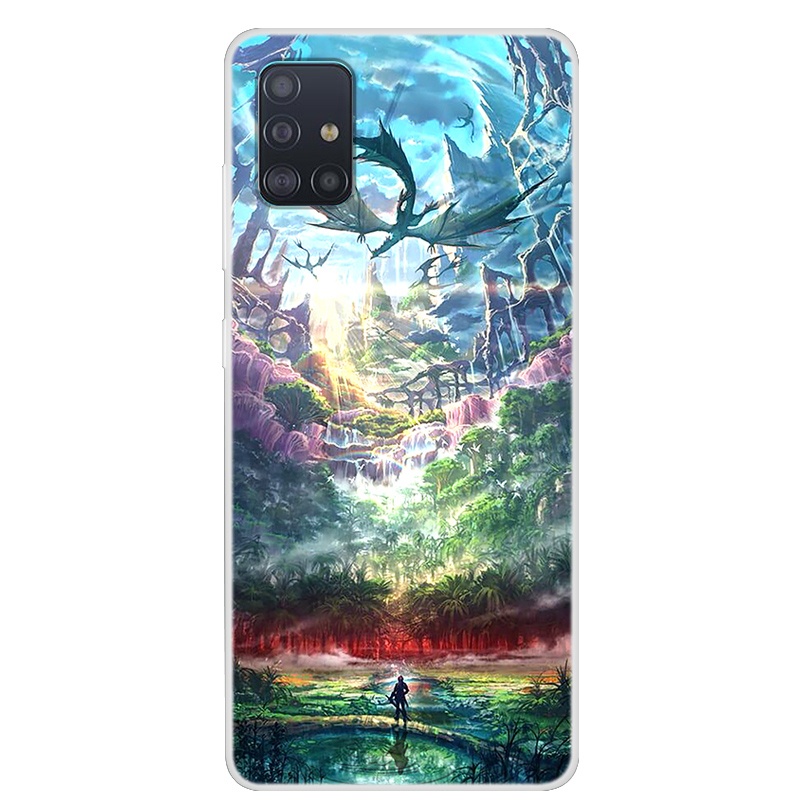 

Шаблон Печати TPU Телефон Чехол Для Samsung Galaxy A51 - Динозавр, Galaxy A51 4G