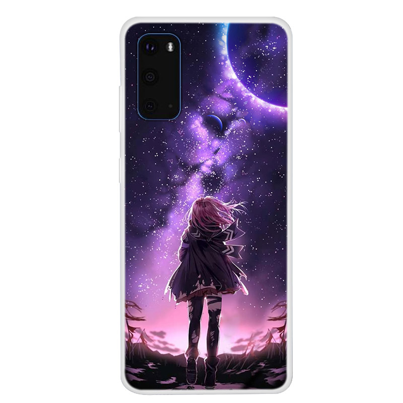 

Printing Surface Unique TPU Case for Samsung Galaxy S20 - Beauty Pattern, Galaxy S20