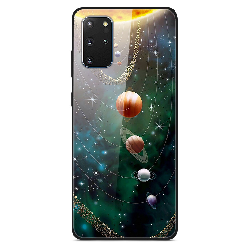 

Pattern Printing Glass + TPU + PC Combo Shell Case for Samsung Galaxy S20 Plus/S20 Plus 5G/S20 Plus 5G - Planets, Galaxy S20 Plus