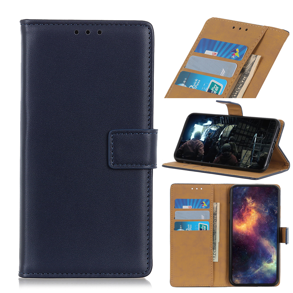 

Leather Stand Case with Card Slots for Samsung Galaxy M31 - Blue, Galaxy M31