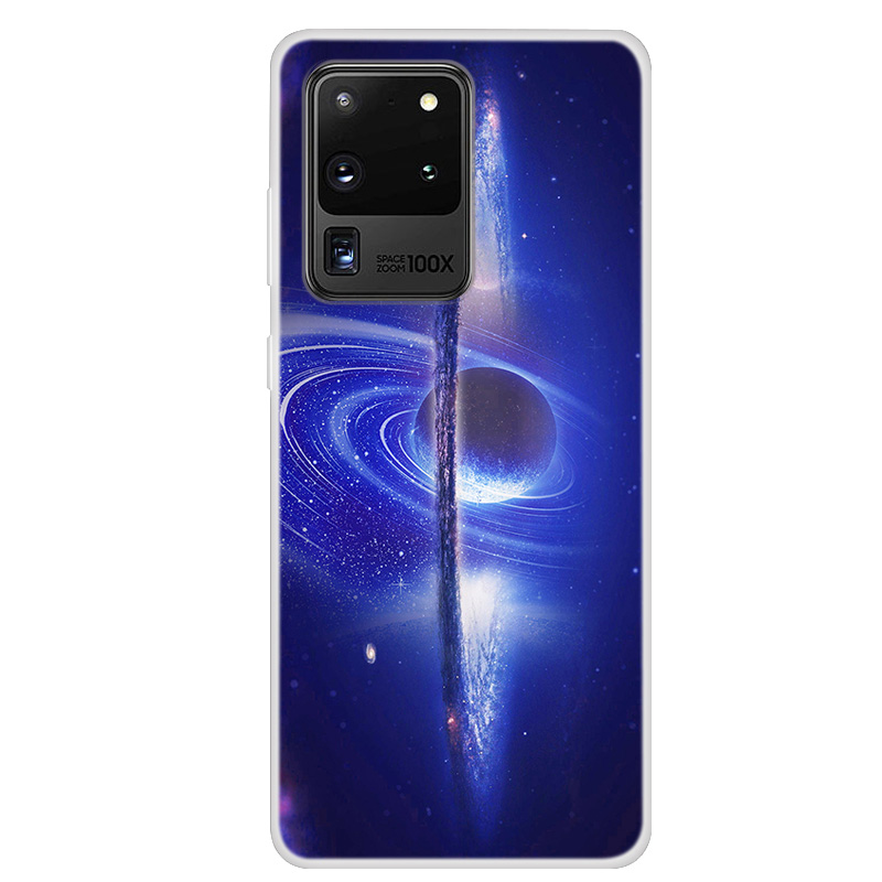 

Space Series Pattern TPU Phone Case for Samsung Galaxy S20 Ultra 5G/ S20 Ultra - Running Planet, Galaxy S20 Ultra