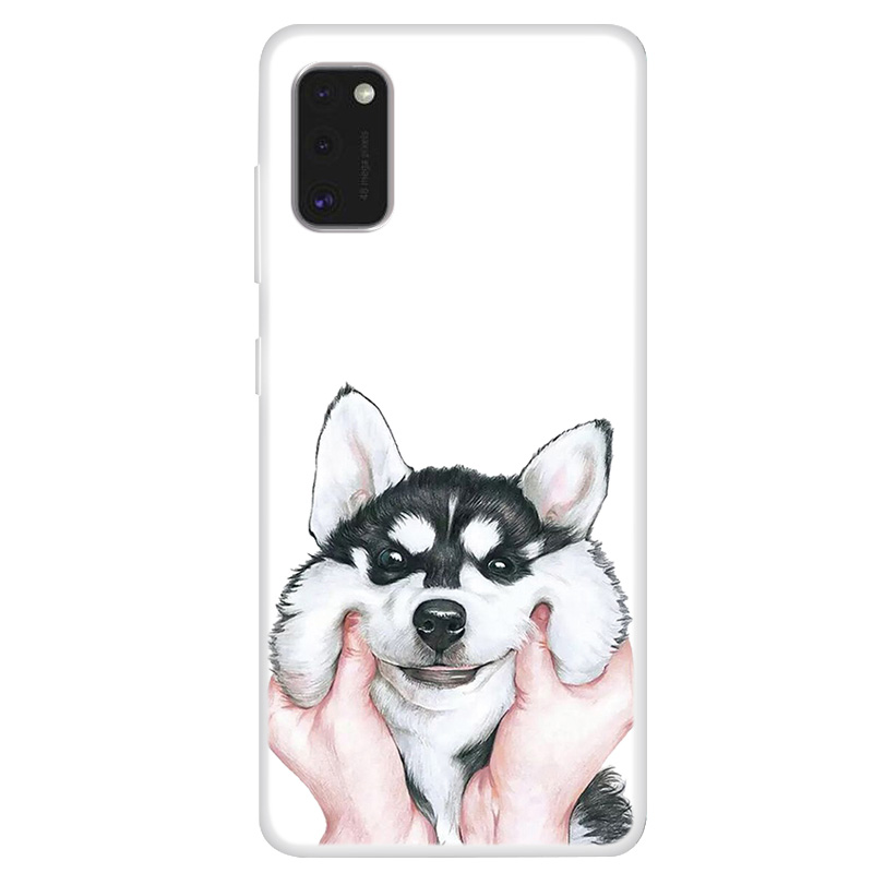 

Pattern Printing TPU Soft Phone Cover Case for Samsung Galaxy A71 - Pinch Husky, Galaxy A71 4G