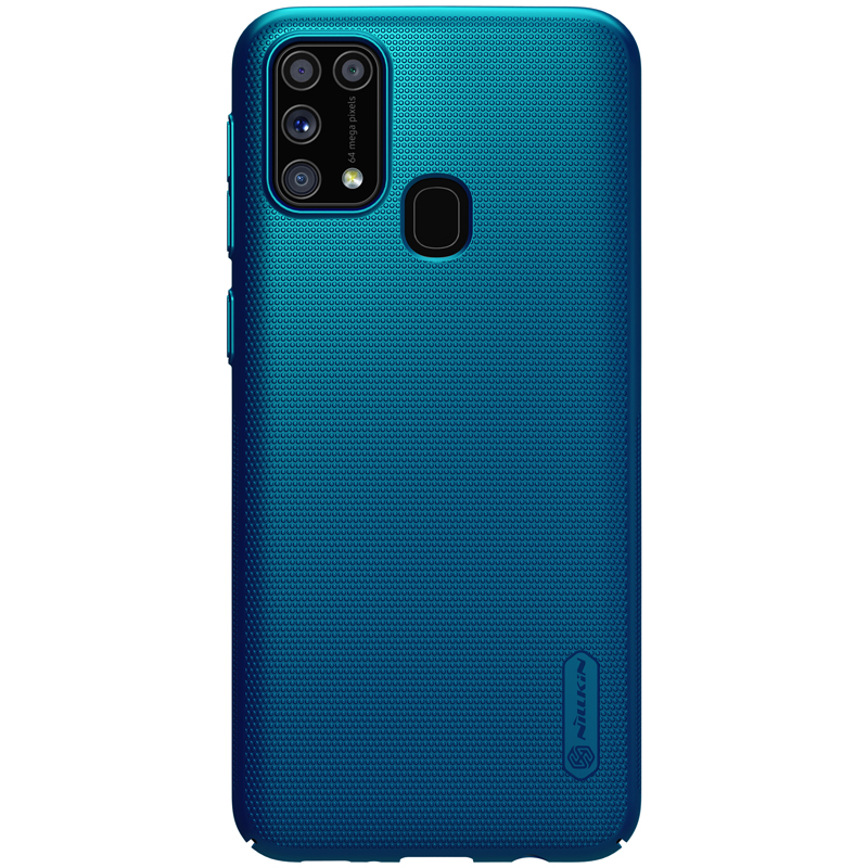 

NILLKIN Frosted Shield Matte Hard PC Cell Phone Cover for Samsung Galaxy M31 - Blue, Galaxy M31