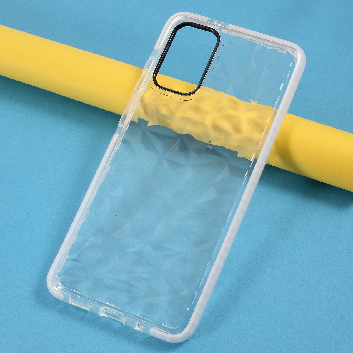 

3D Diamond Texte Texte Текстуры Мягкий TPU Чехол Для Телефона Для Samsung Galaxy S20 - Белый, Galaxy S20