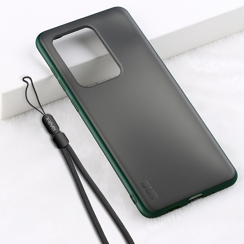 

X-LEVEL Matte TPU + Plastic Combo Case with Lanyard for Samsung Galaxy S20 Ultra - Green, Galaxy S20 Ultra