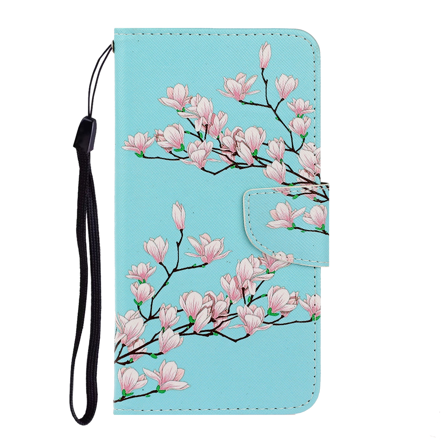 

Pattern Printing PU Leather Wallet Phone Shell for Samsung Galaxy A41 (Global Version) - Flower Branches, Galaxy A41 (Global Version)
