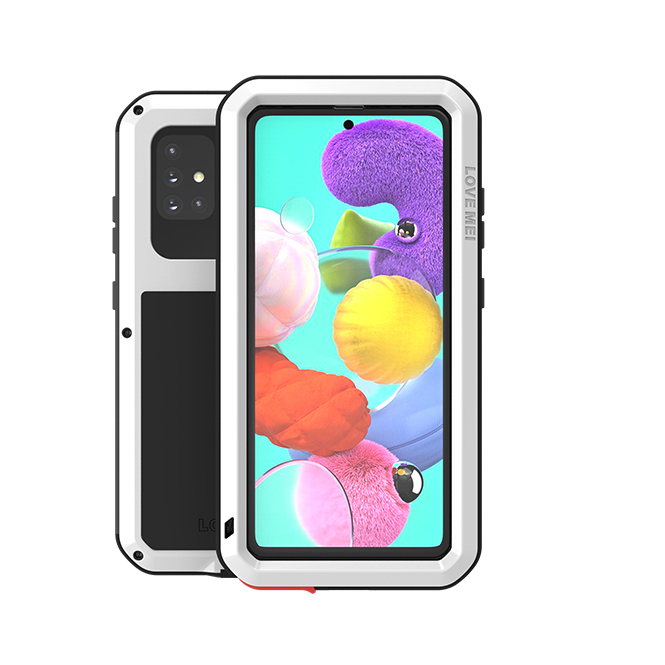 

Love Mei Пылезащитный Ударопрочный Всплеск Защитный Корпус Для Samsung Galaxy A51 SM-A515 - Белый, Galaxy A51 4G