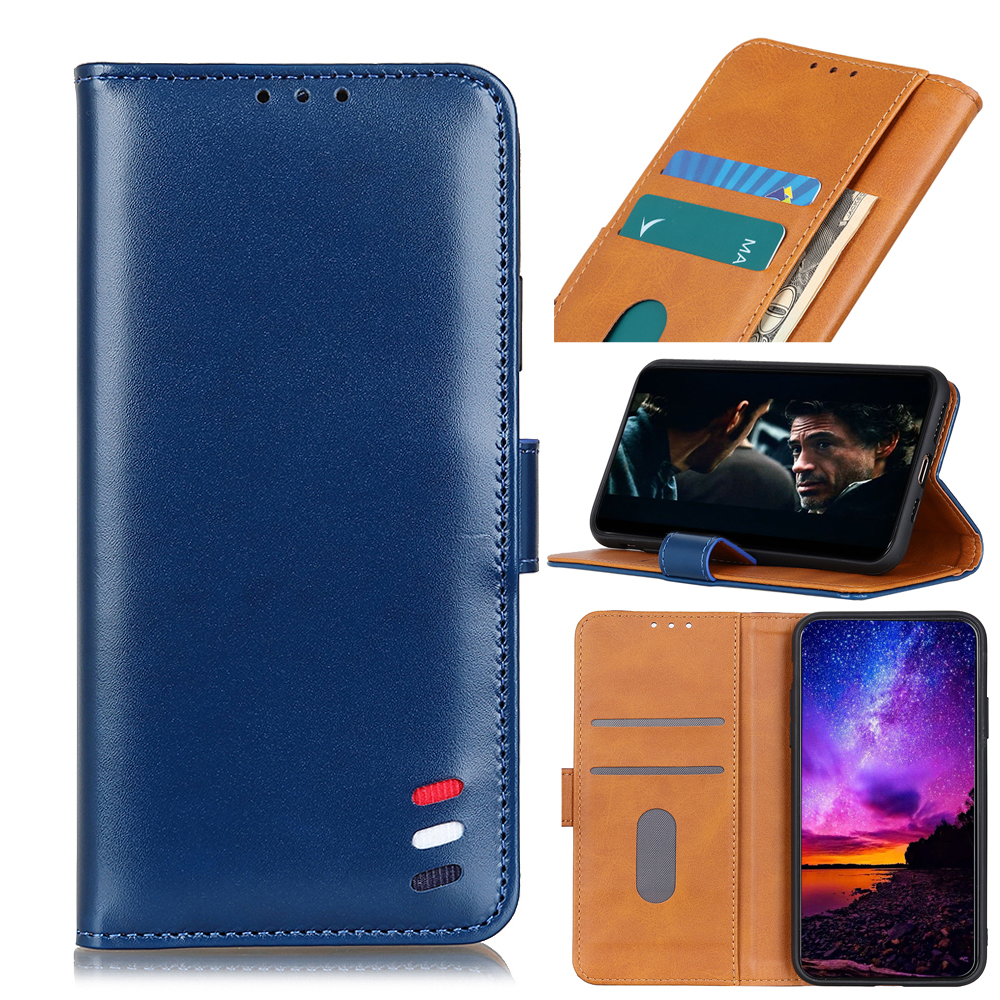 

Leather Stand Case with Card Slots for Samsung Galaxy M31 - Blue, Samsung Galaxy M31