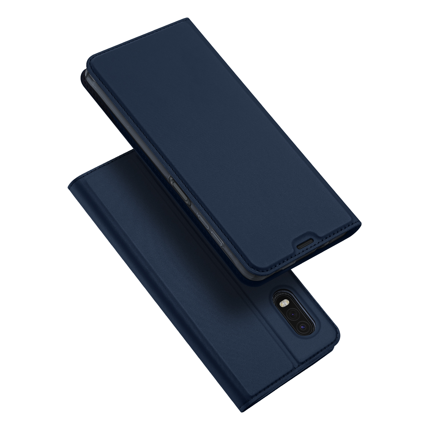 

DUX DUCIS Skin Pro Series Leather Stand Case with Card Slot for Samsung Galaxy Xcover Pro - Dark Blue, Galaxy Xcover Pro