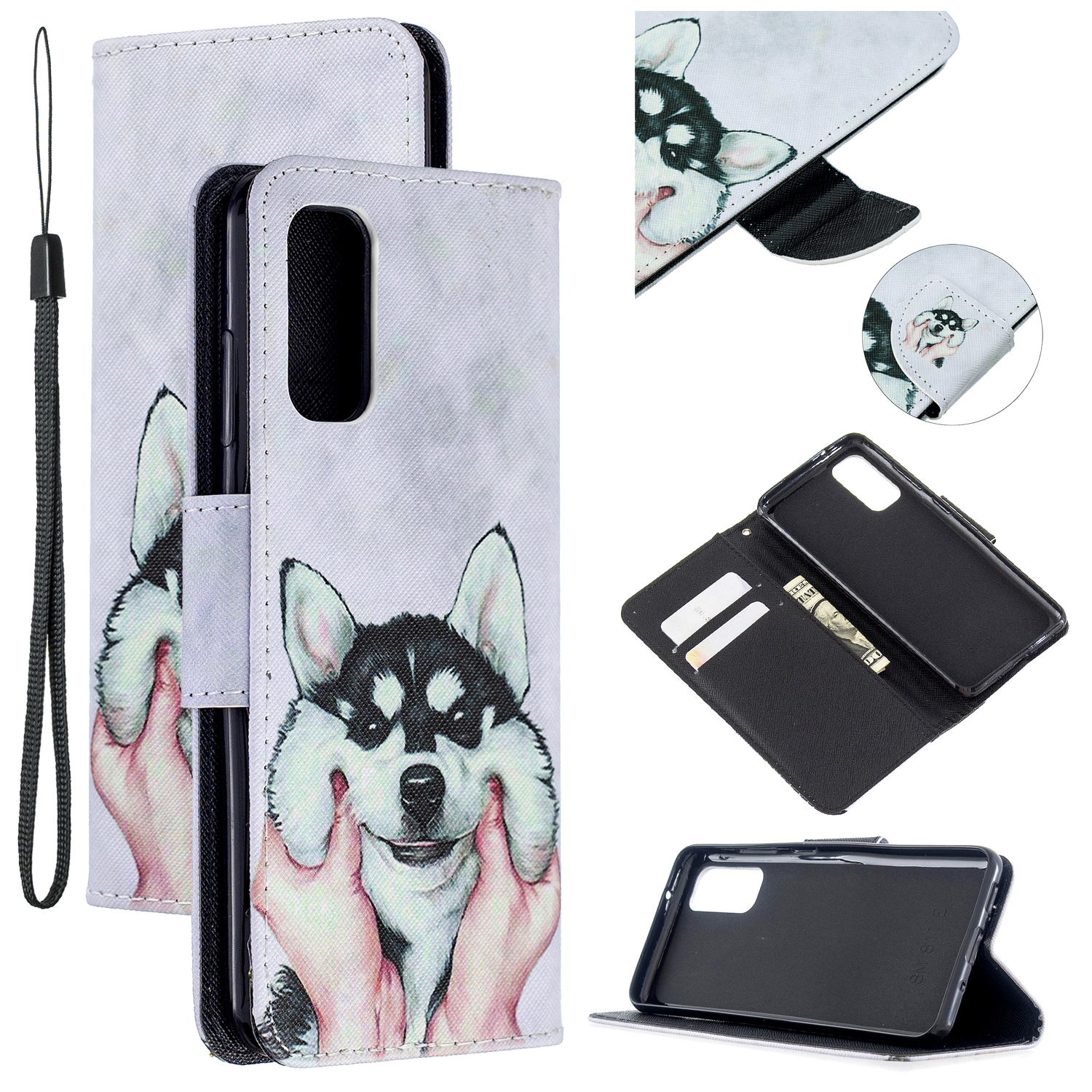 

Pattern Printing Cross Texture Wallet Leather Stand Case for Samsung Galaxy S20 4G/S20 5G - Dog, Galaxy S20 4G
