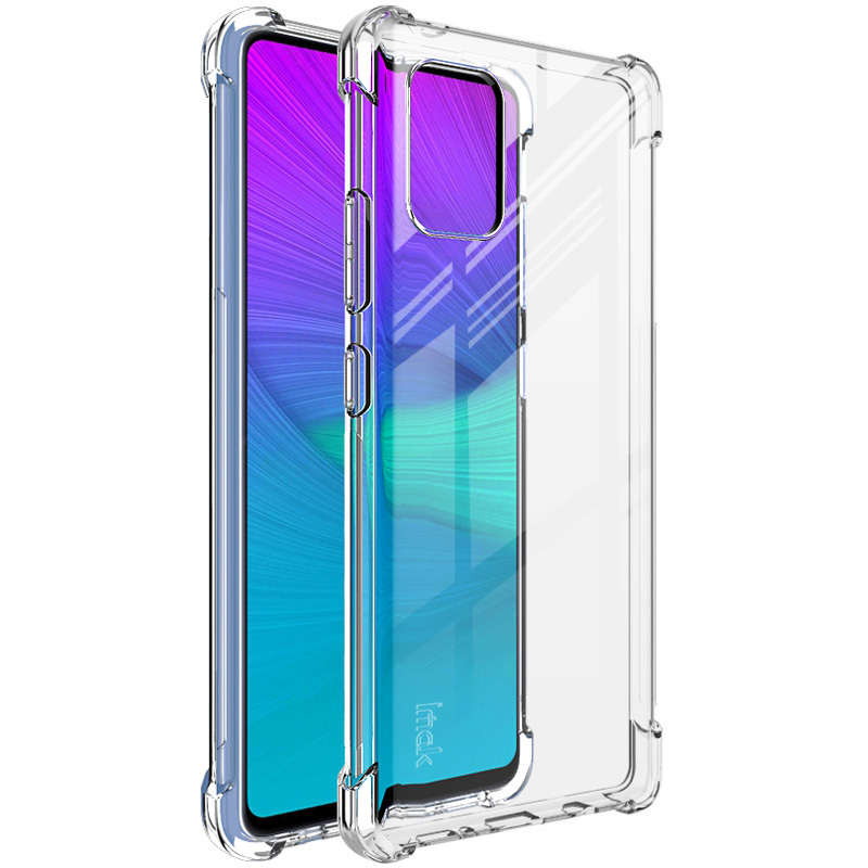 

IMAK Airbag Shockproof TPU Shell + Screen Film for Samsung Galaxy A71 5G SM-A716 - Transparent, Galaxy A71 5G