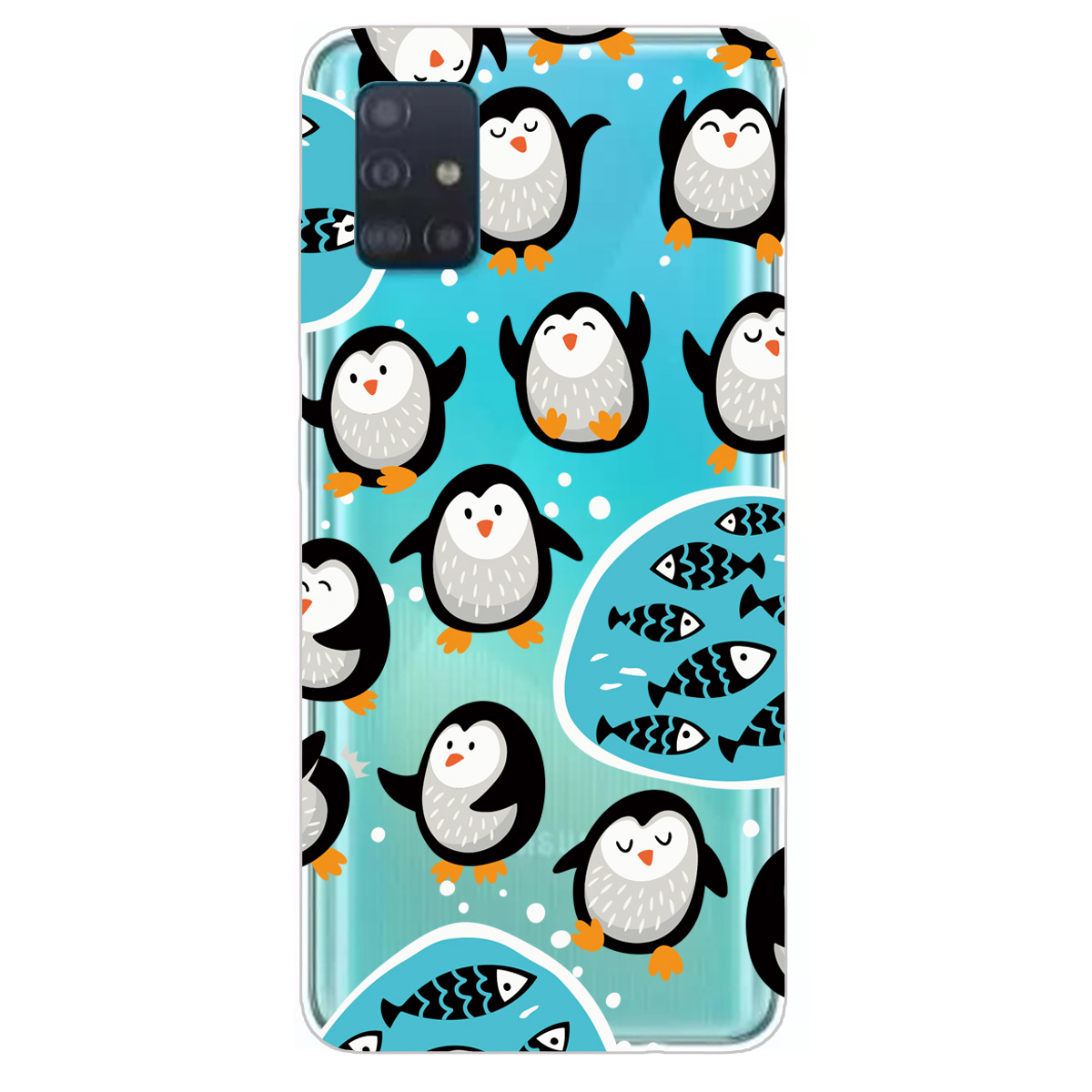 

Шаблон Печати TPU Case Cover Cover Для Samsung Galaxy A31 - Пингвин, Galaxy A31
